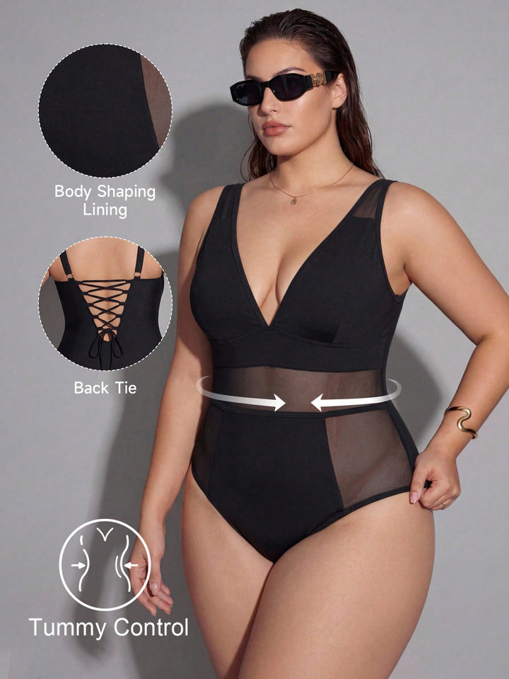 Costum de baie SHEIN, negru
