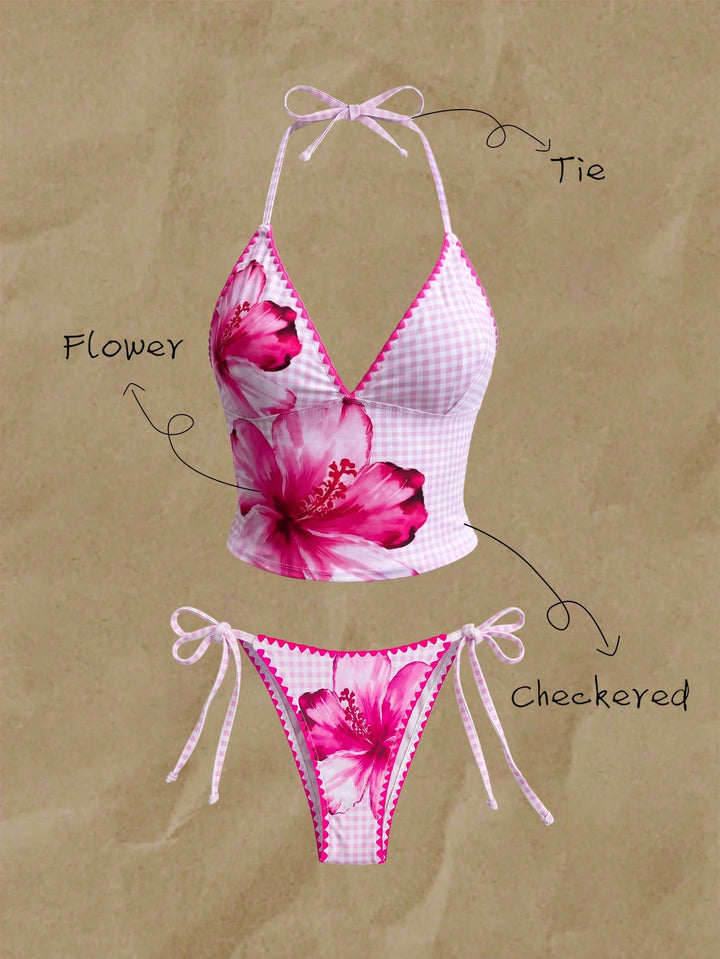 Costum de baie SHEIN, mix culori
