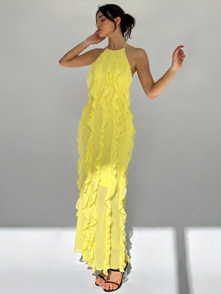 Rochie maxi SHEIN, galben