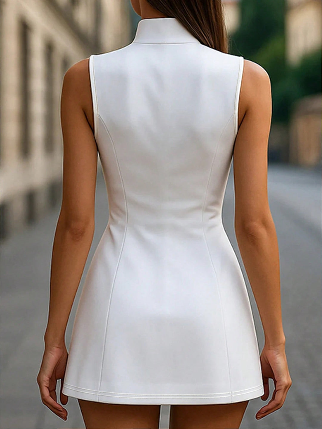 Rochie midi SHEIN, alb