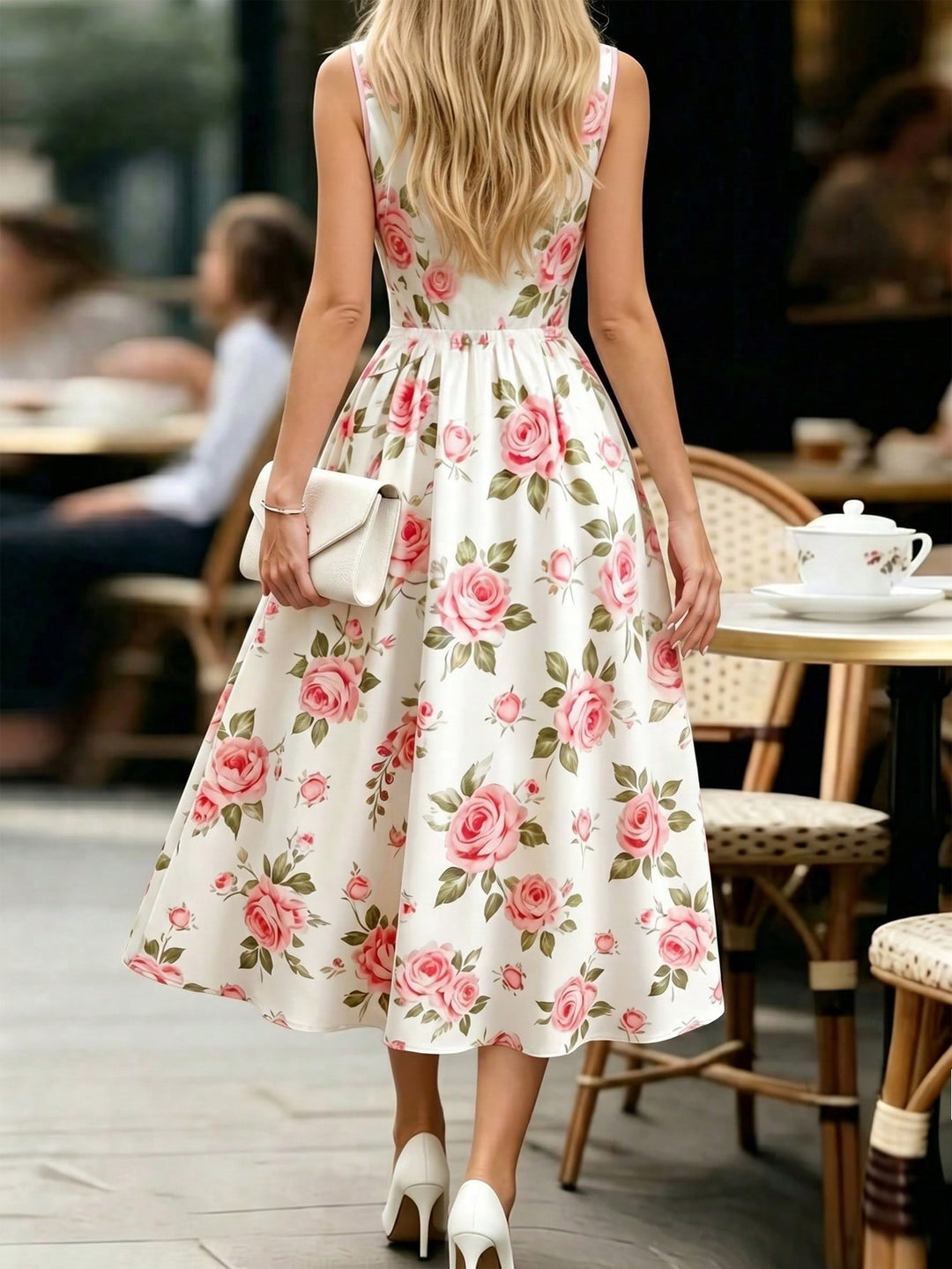 Rochie maxi SHEIN, roz