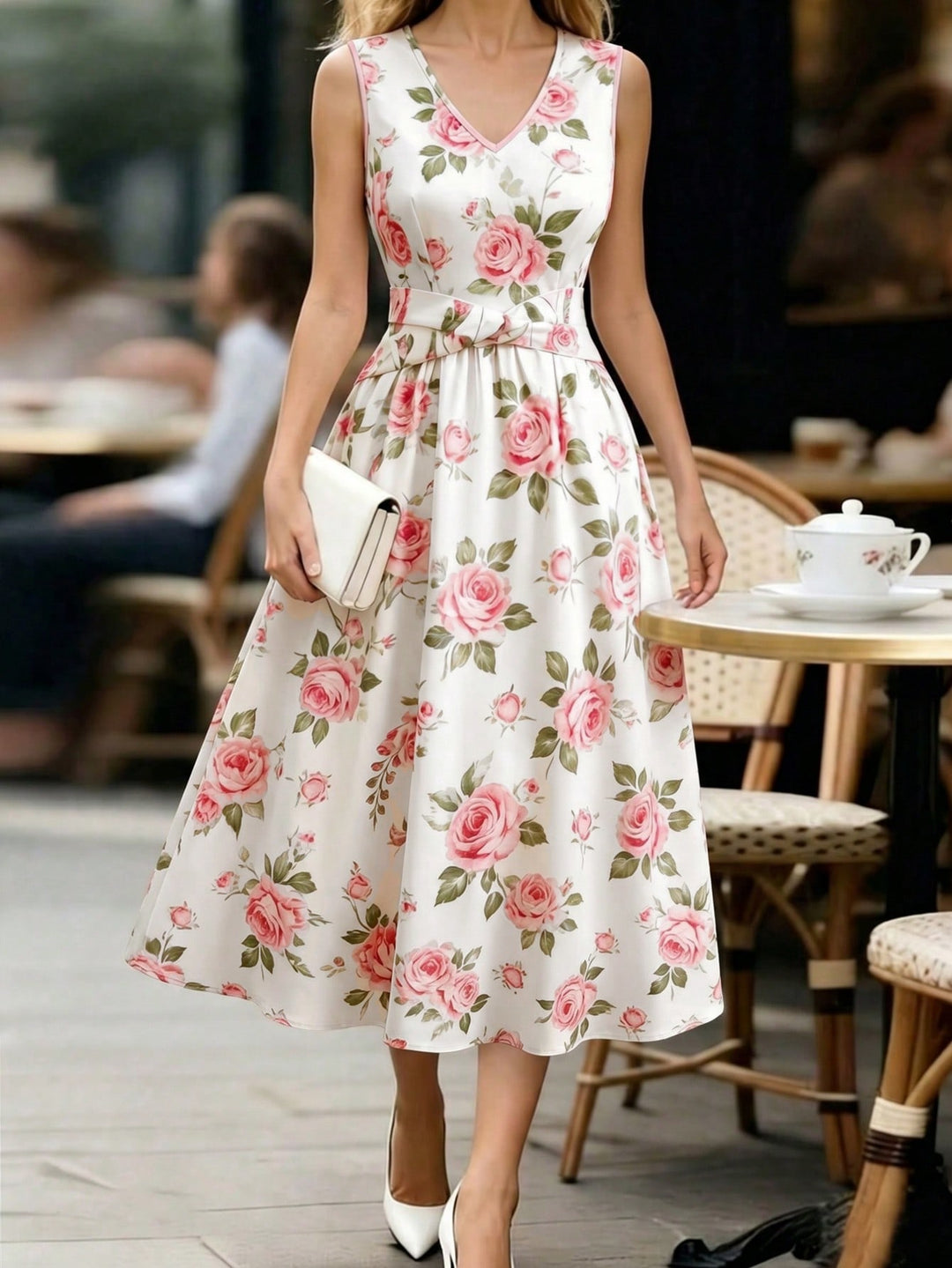 Rochie maxi SHEIN, roz