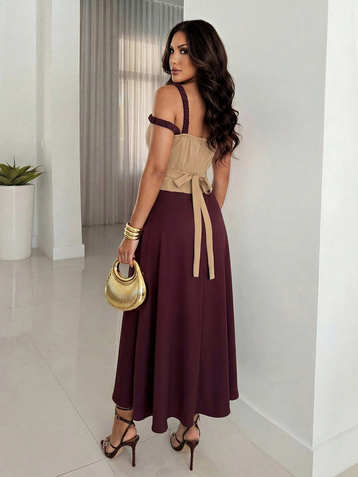 Rochie maxi SHEIN, mix culori