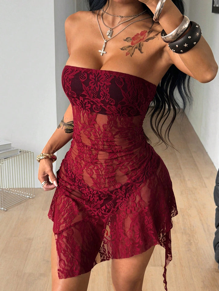 Rochie mini SHEIN, vișiniu