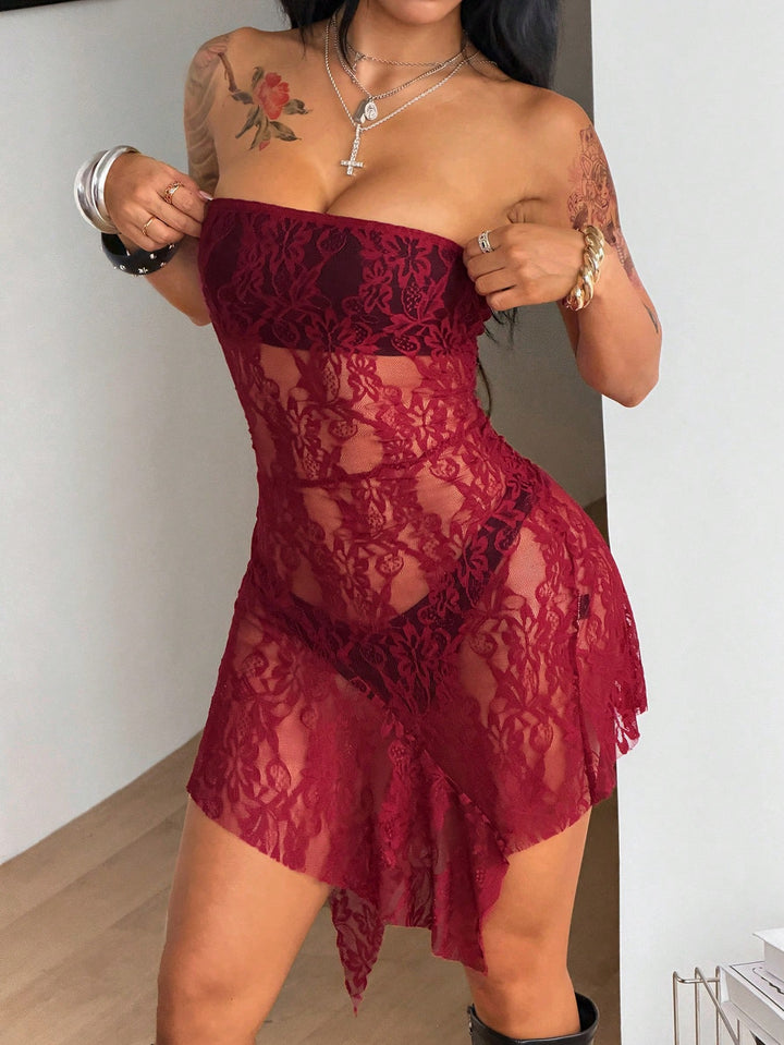 Rochie mini SHEIN, vișiniu