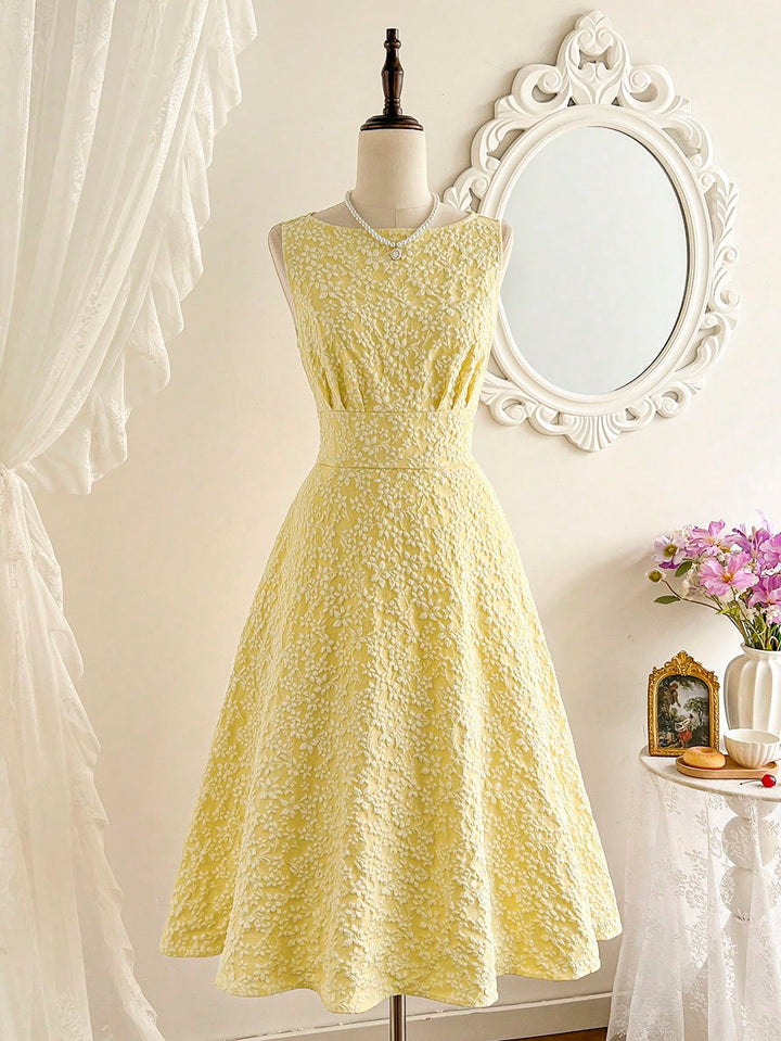 Rochie midi SHEIN, galben
