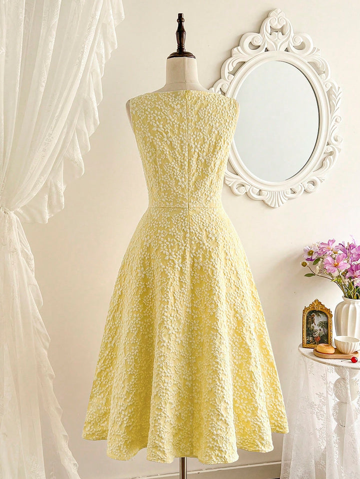 Rochie midi SHEIN, galben