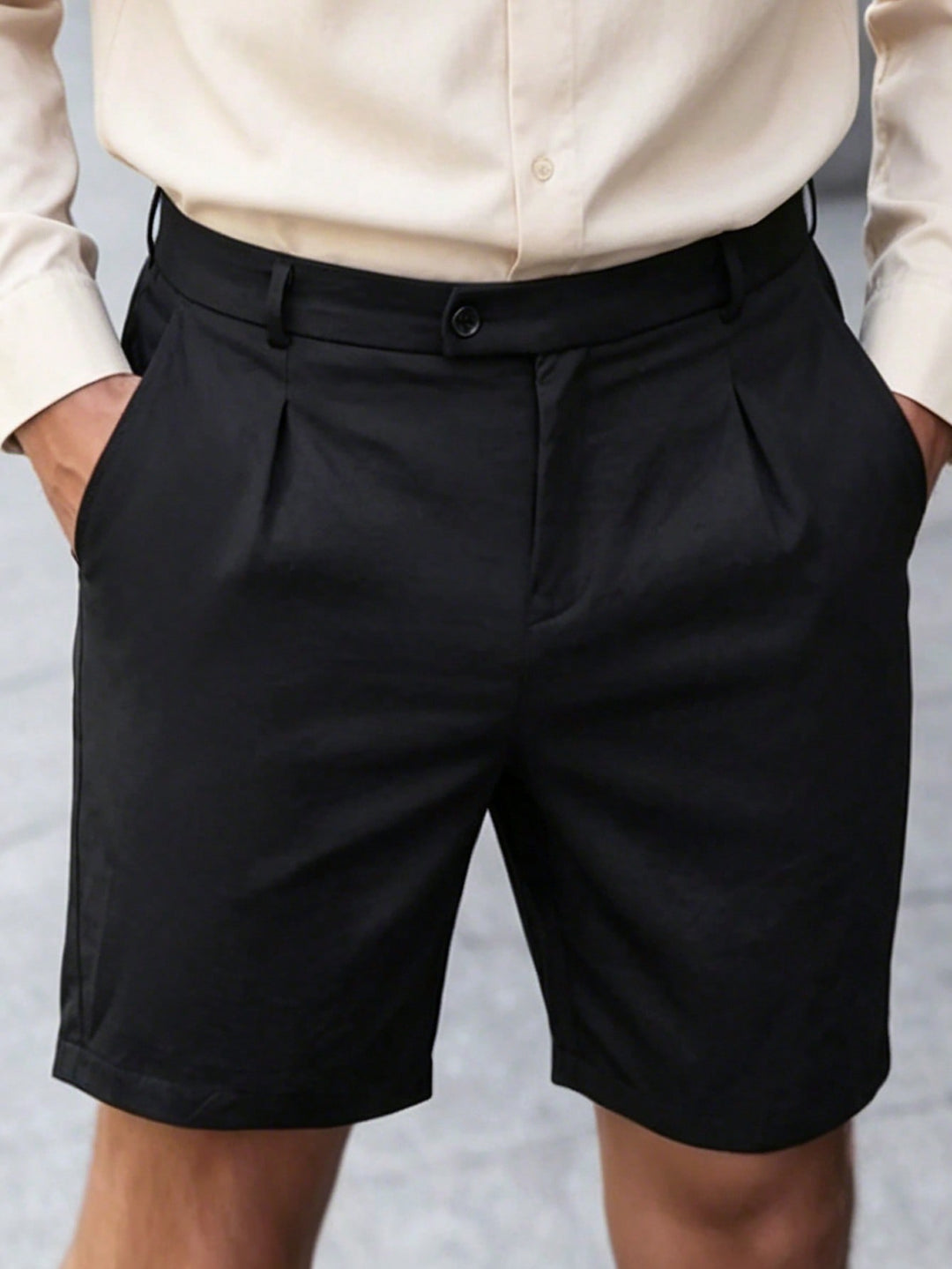 Pantaloni scurți SHEIN, negru