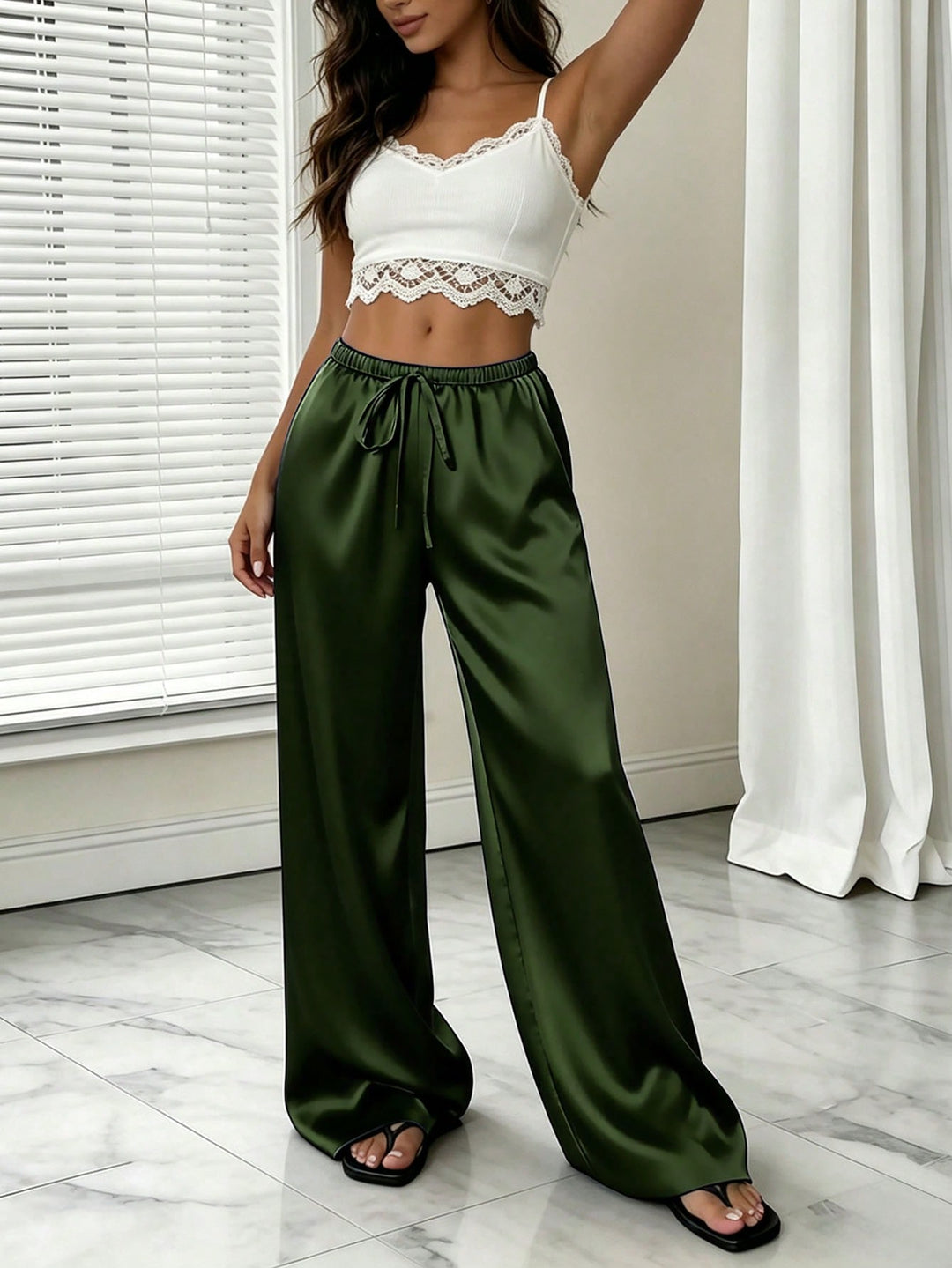 Pantaloni SHEIN, kaki