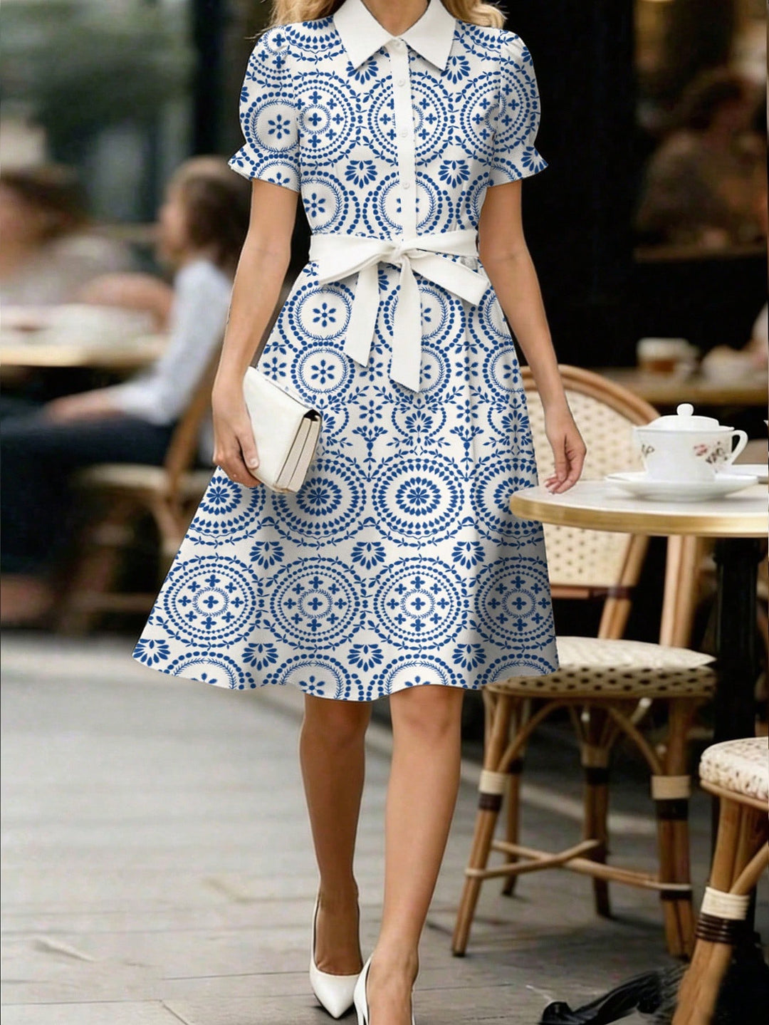 Rochie midi SHEIN, albastru