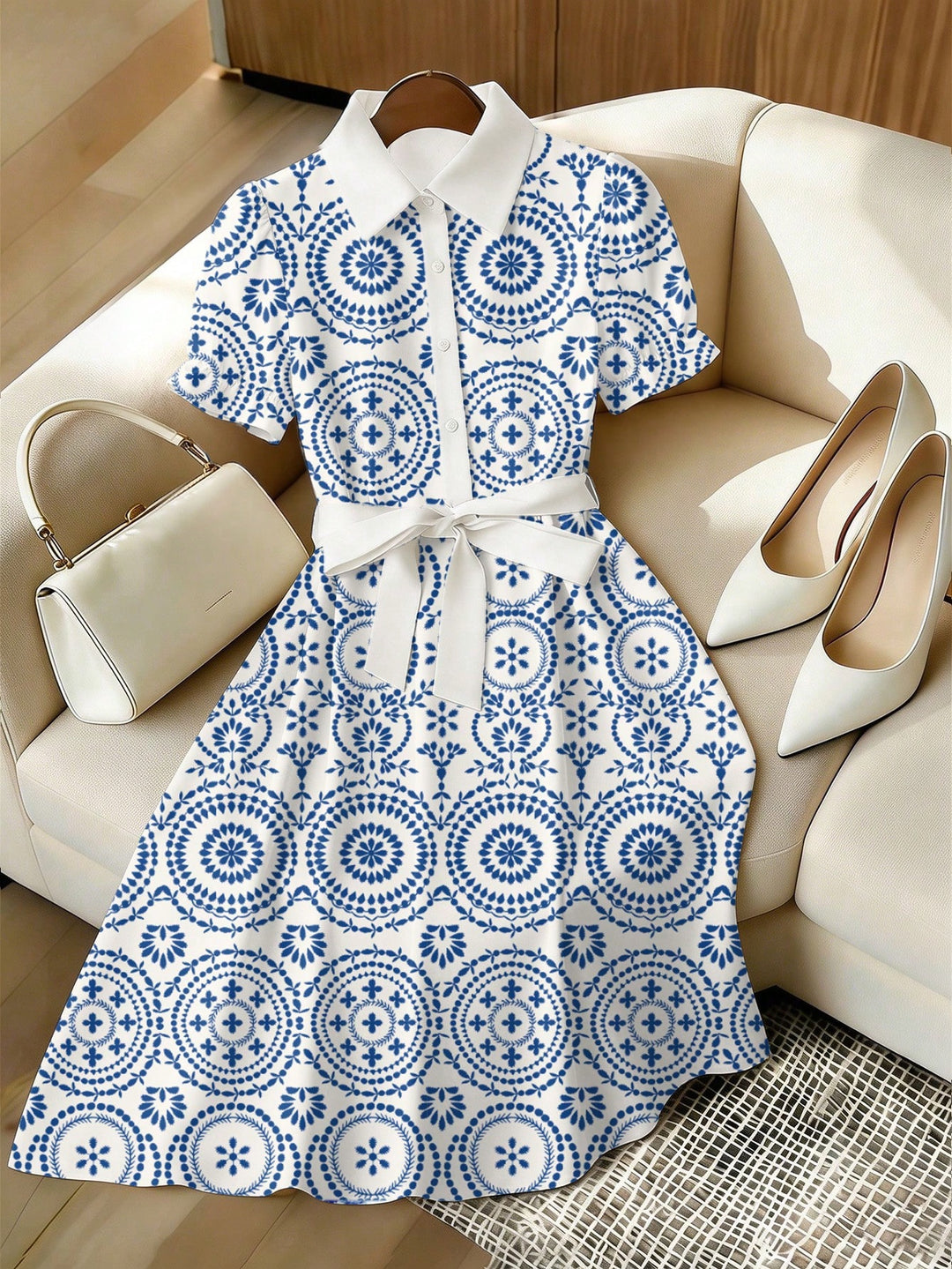 Rochie midi SHEIN, albastru