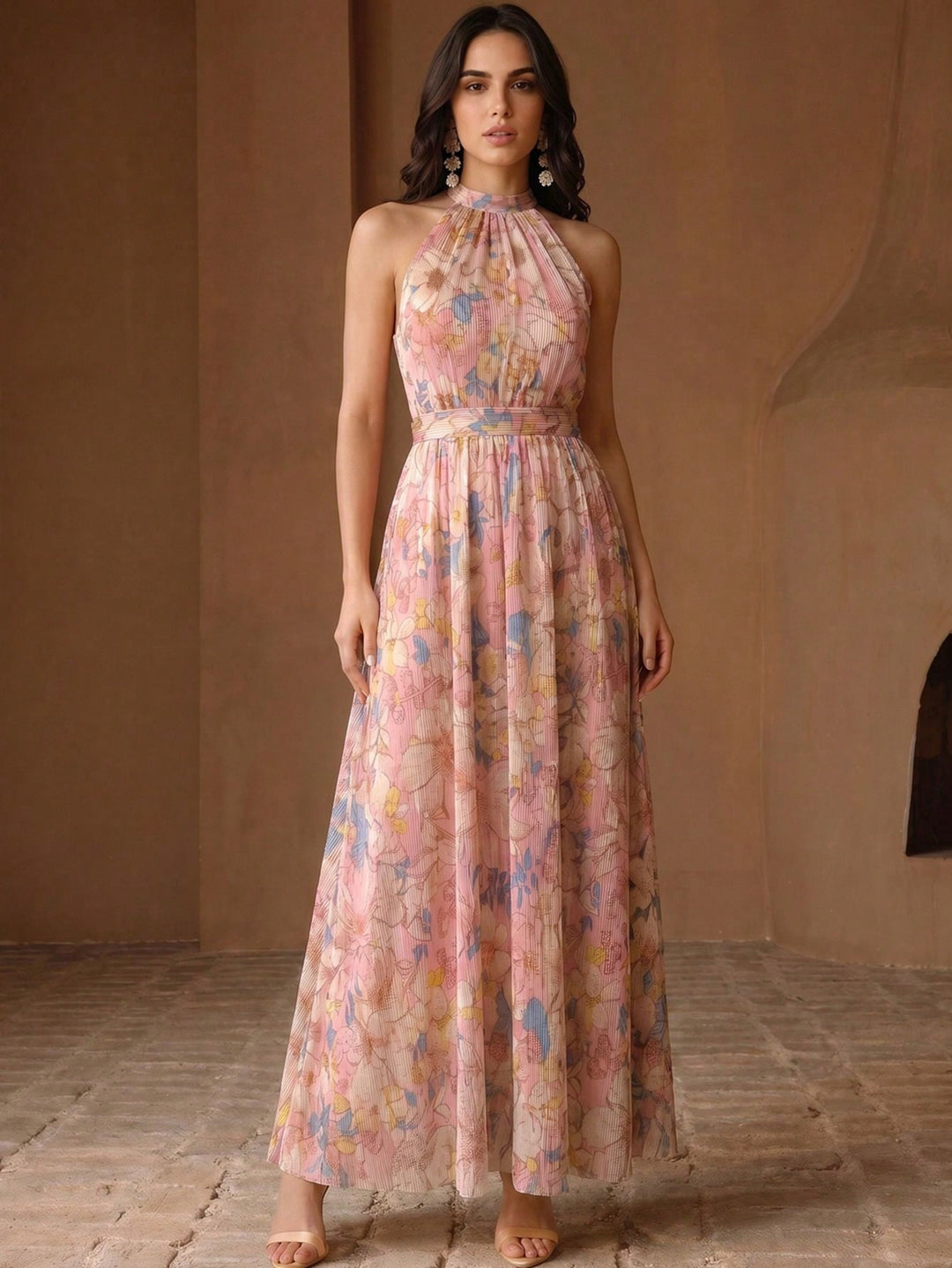 Rochie maxi SHEIN, roz
