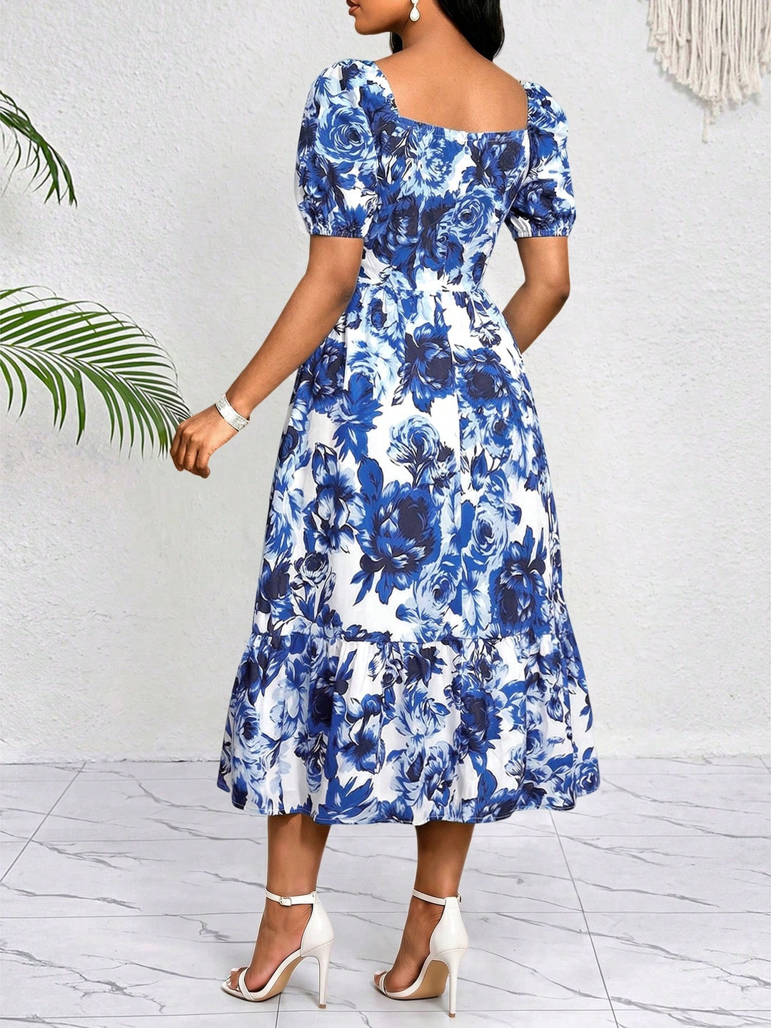 Rochie midi SHEIN, albastru