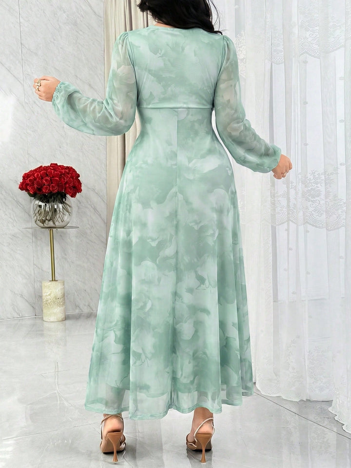 Rochie maxi SHEIN, verde