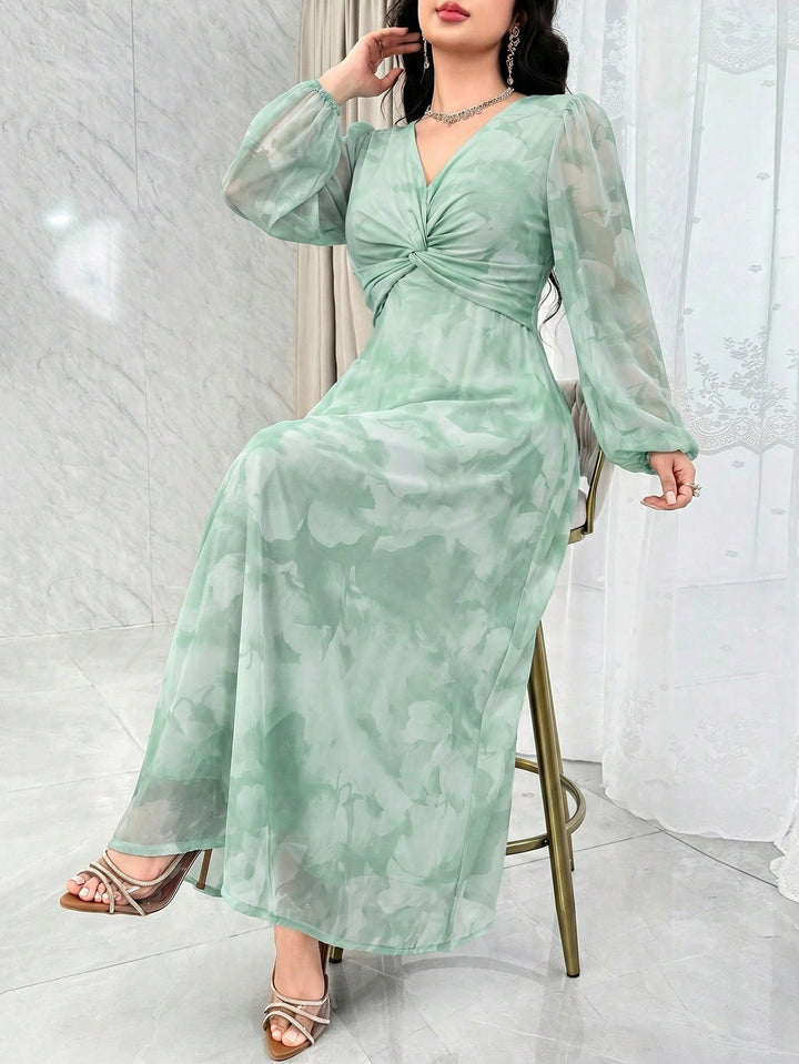 Rochie maxi SHEIN, verde
