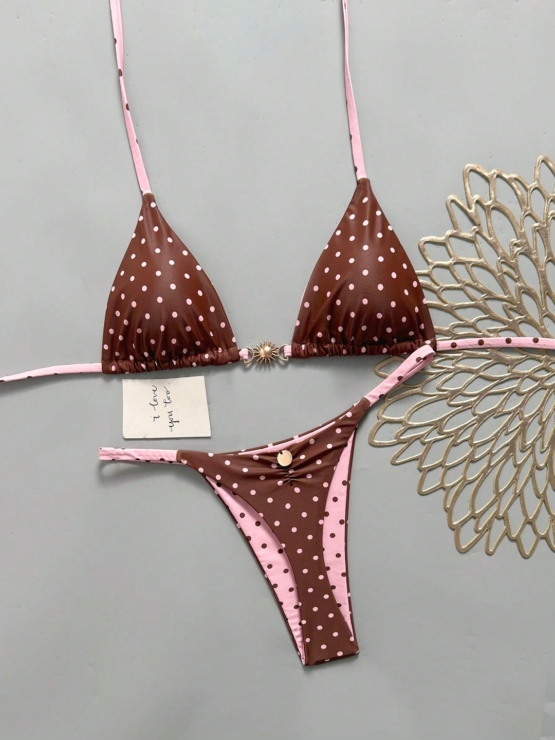 Set bikini SHEIN, roz