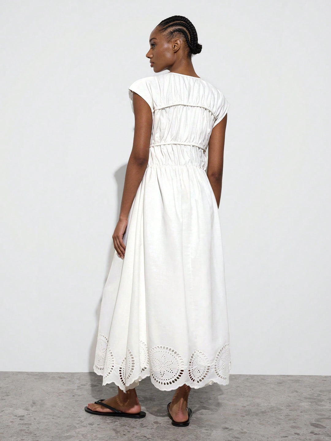 Rochie midi SHEIN, alb