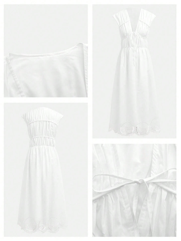 Rochie midi SHEIN, alb