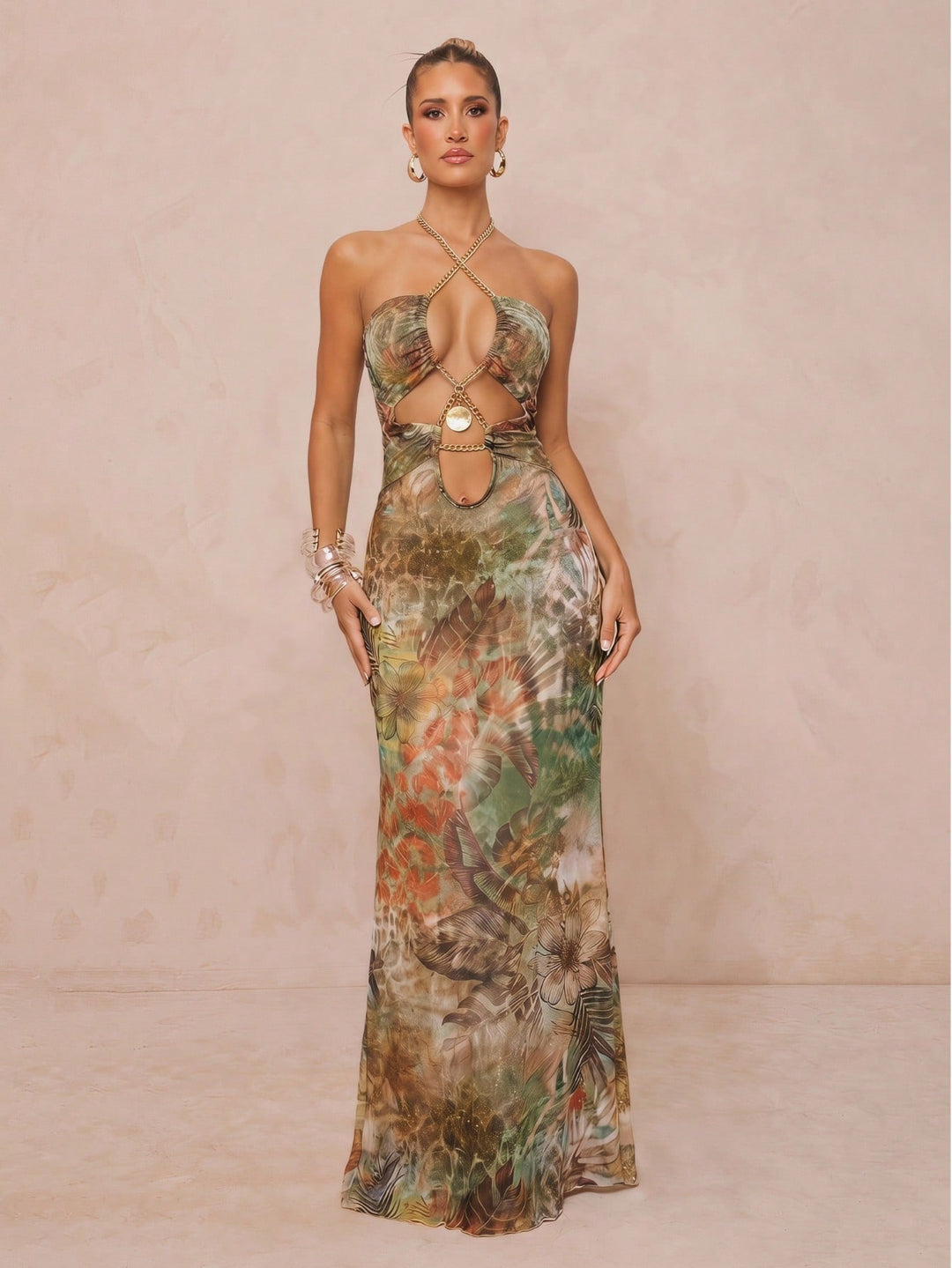 Rochie midi SHEIN, verde