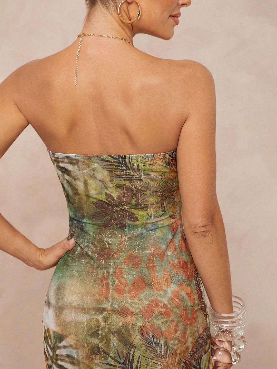 Rochie midi SHEIN, verde