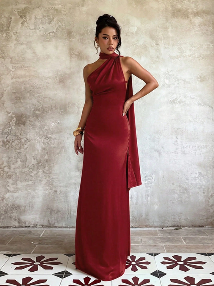 Rochie maxi SHEIN, vișiniu