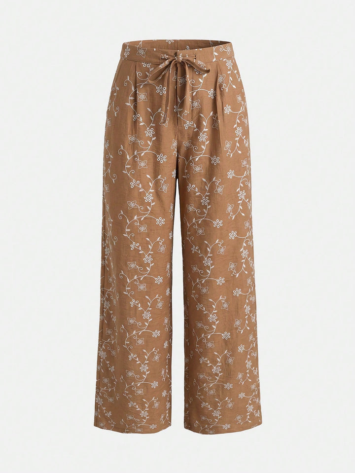 Pantaloni SHEIN, maro