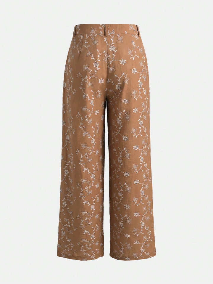 Pantaloni SHEIN, maro