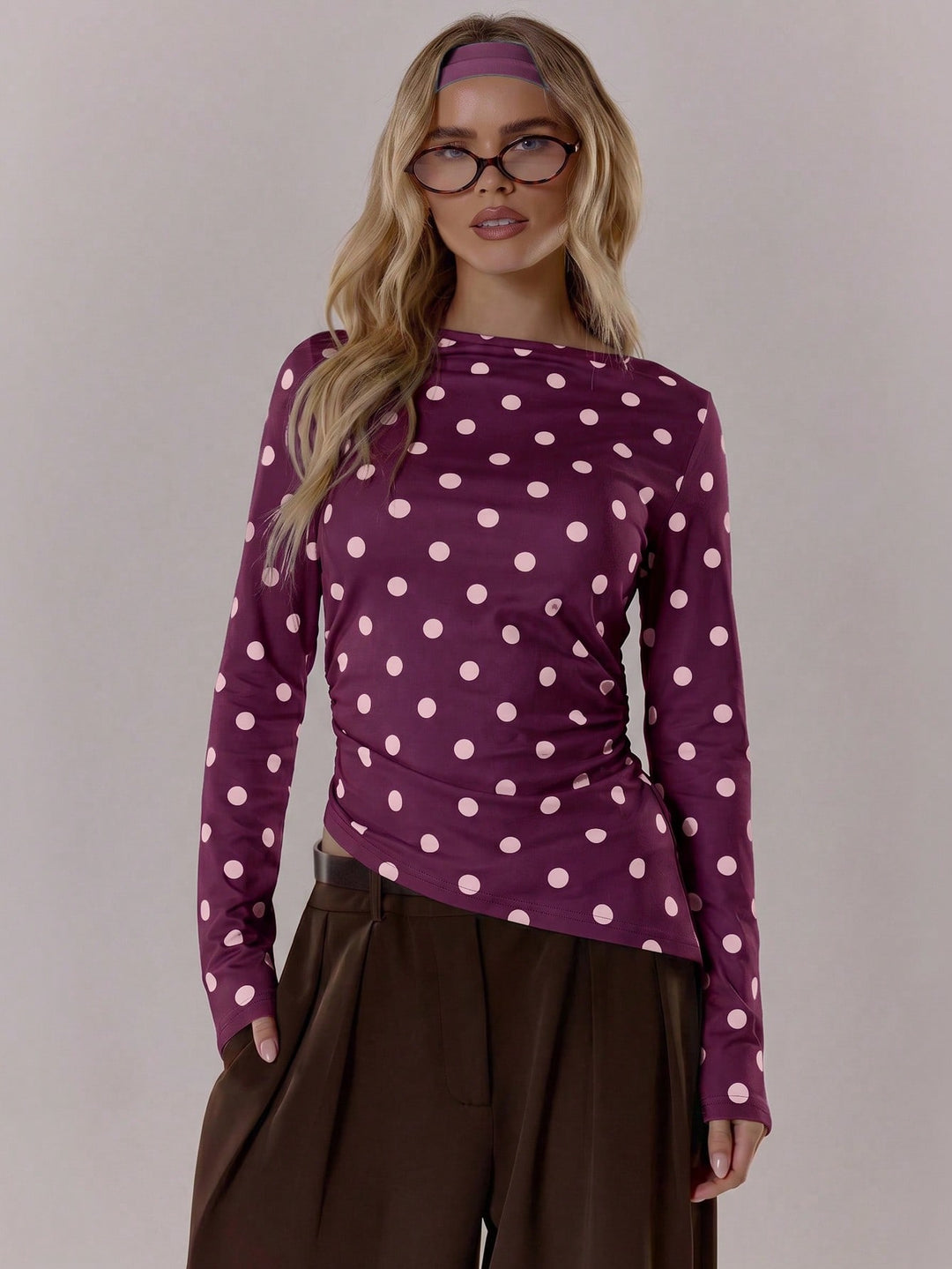 Top SHEIN, vișiniu