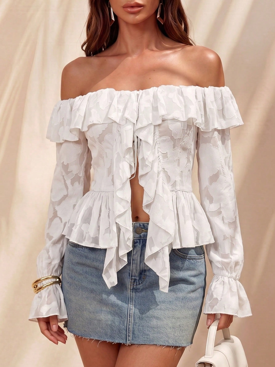 Top SHEIN, alb
