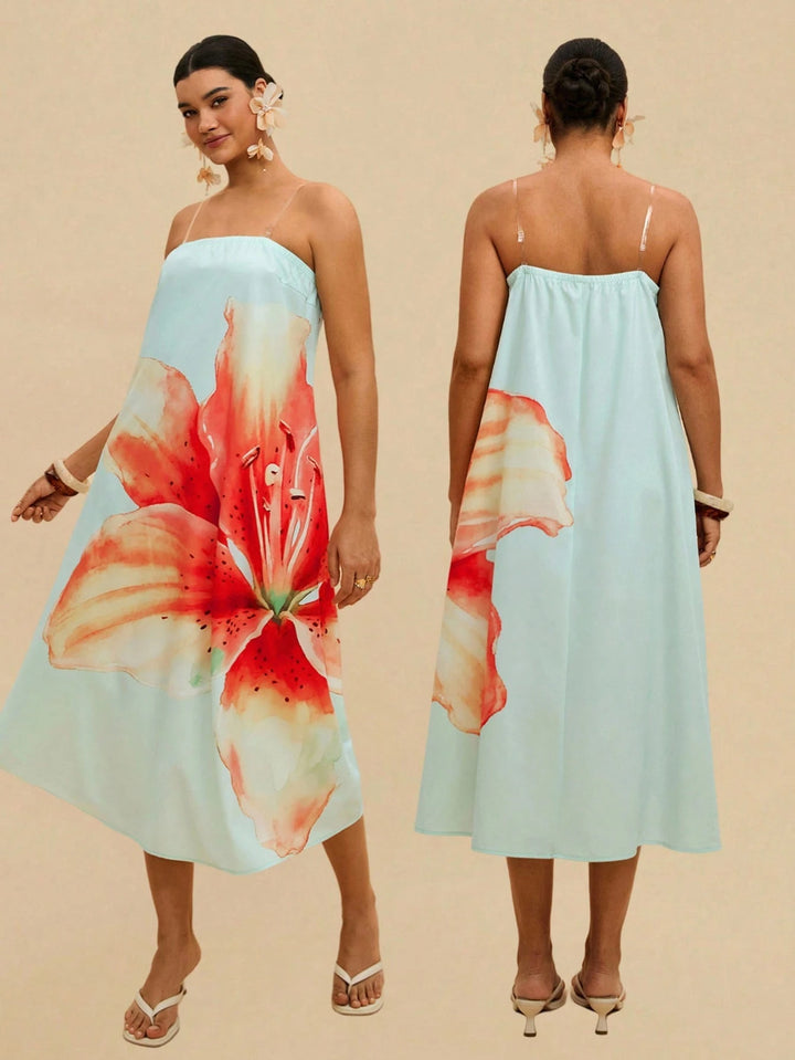 Rochie midi SHEIN, mix culori