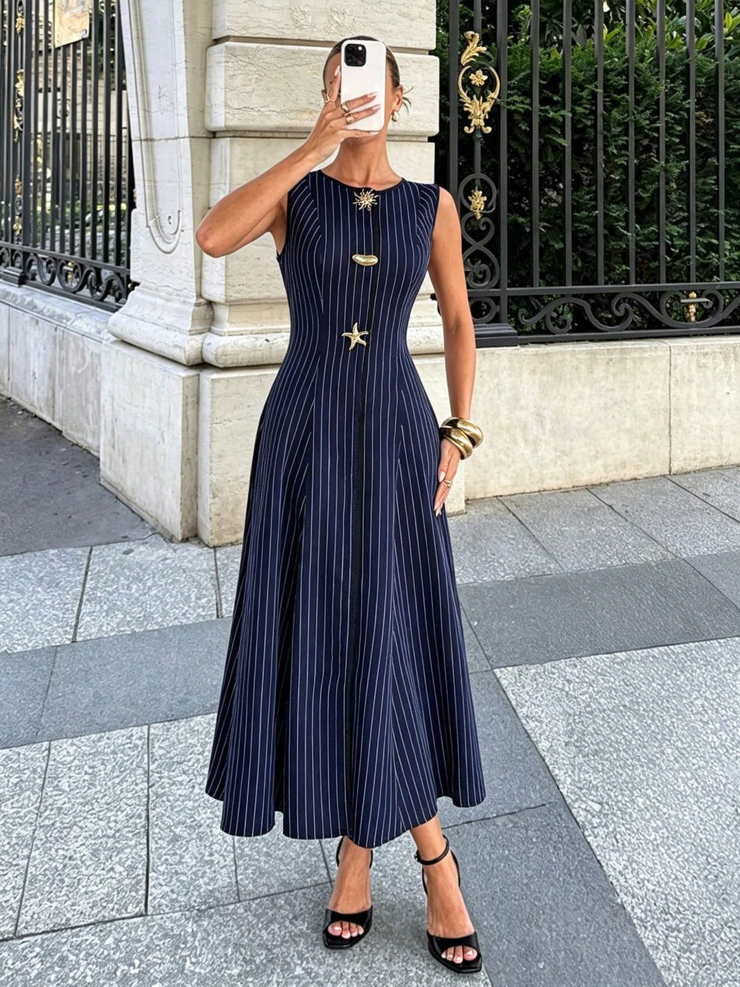 Rochie maxi SHEIN, albastru