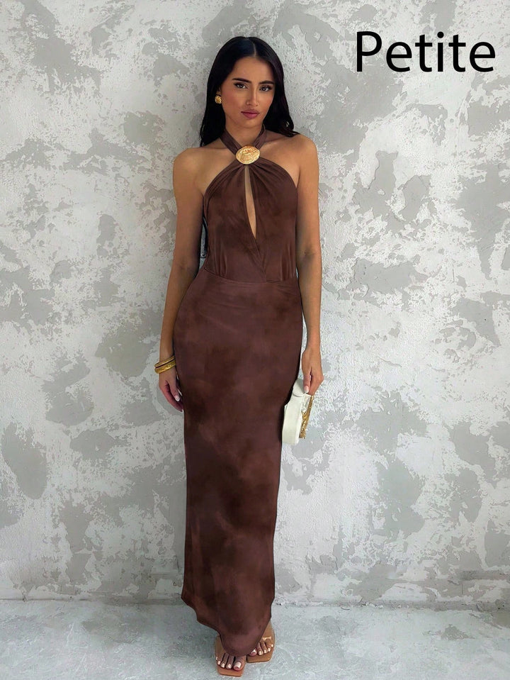 Rochie maxi SHEIN, maro
