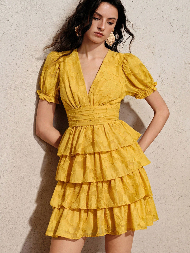 Rochie scurtă SHEIN, galben