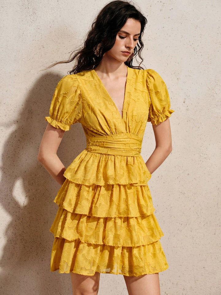 Rochie scurtă SHEIN, galben