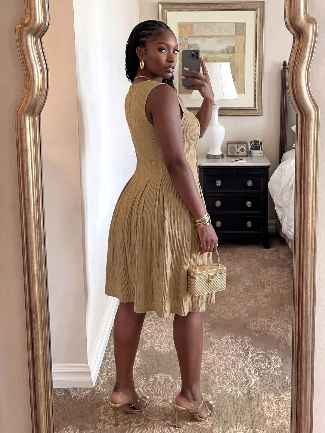 Rochie SHEIN, kaki