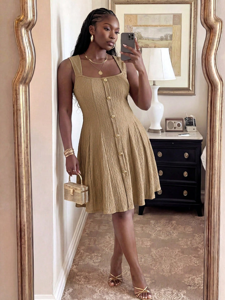 Rochie SHEIN, kaki