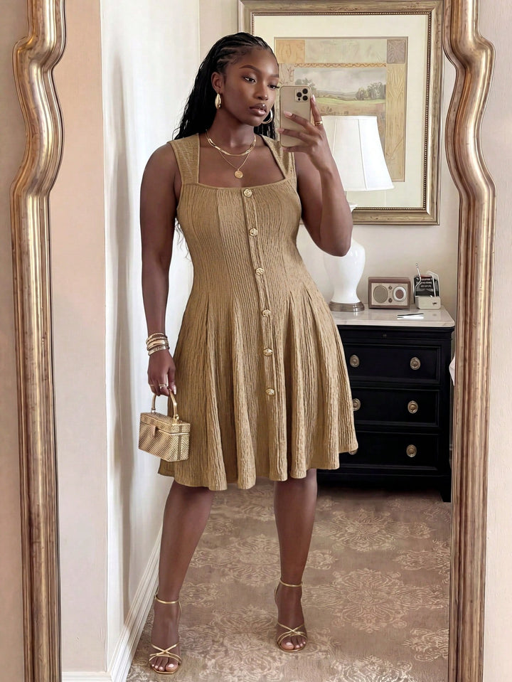 Rochie SHEIN, kaki