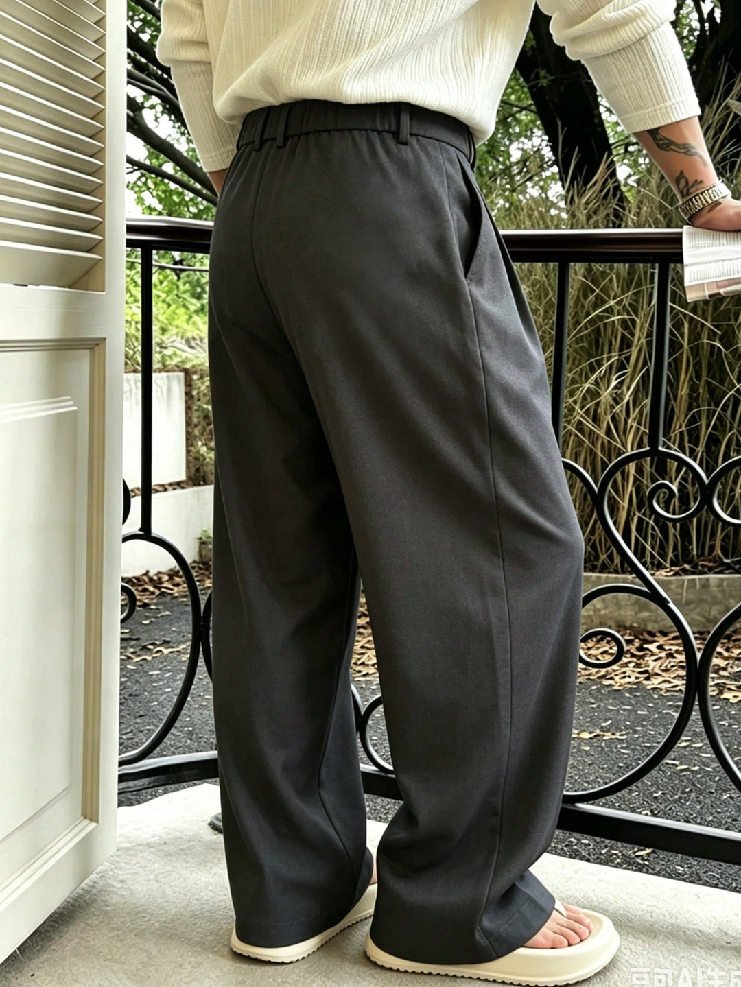 Pantalon SHEIN, negru