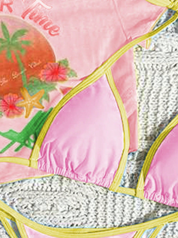 Set bikini SHEIN, mix culori