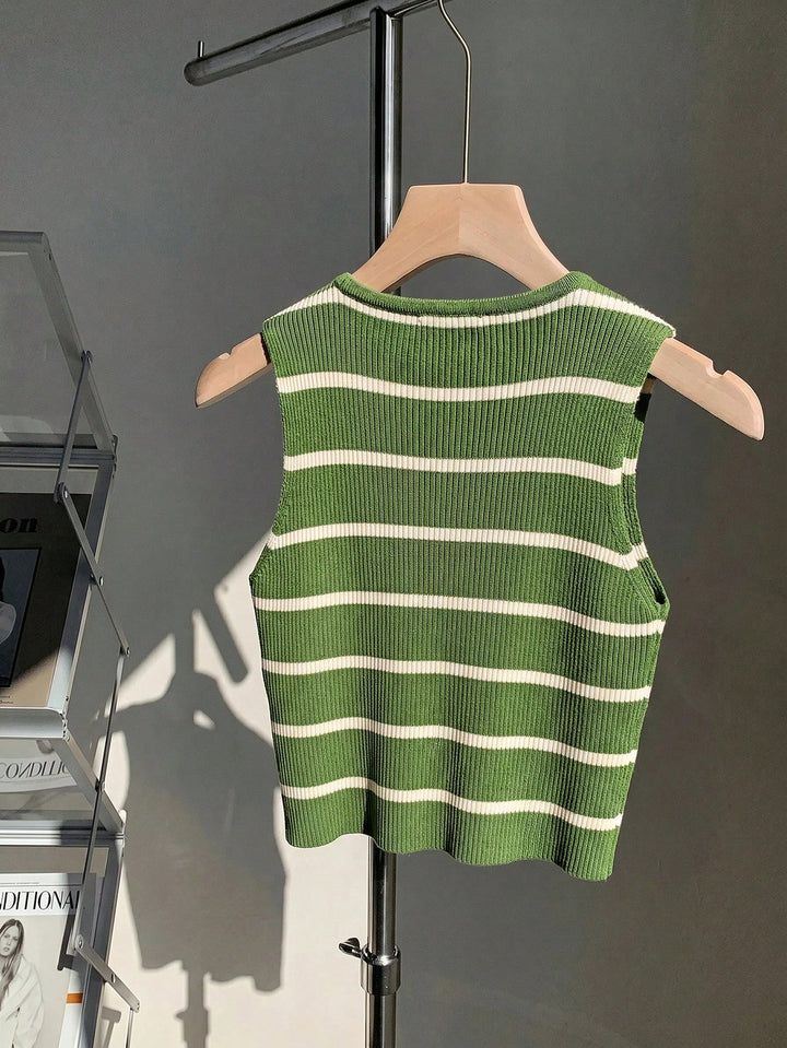 Maiou tricotat SHEIN, verde