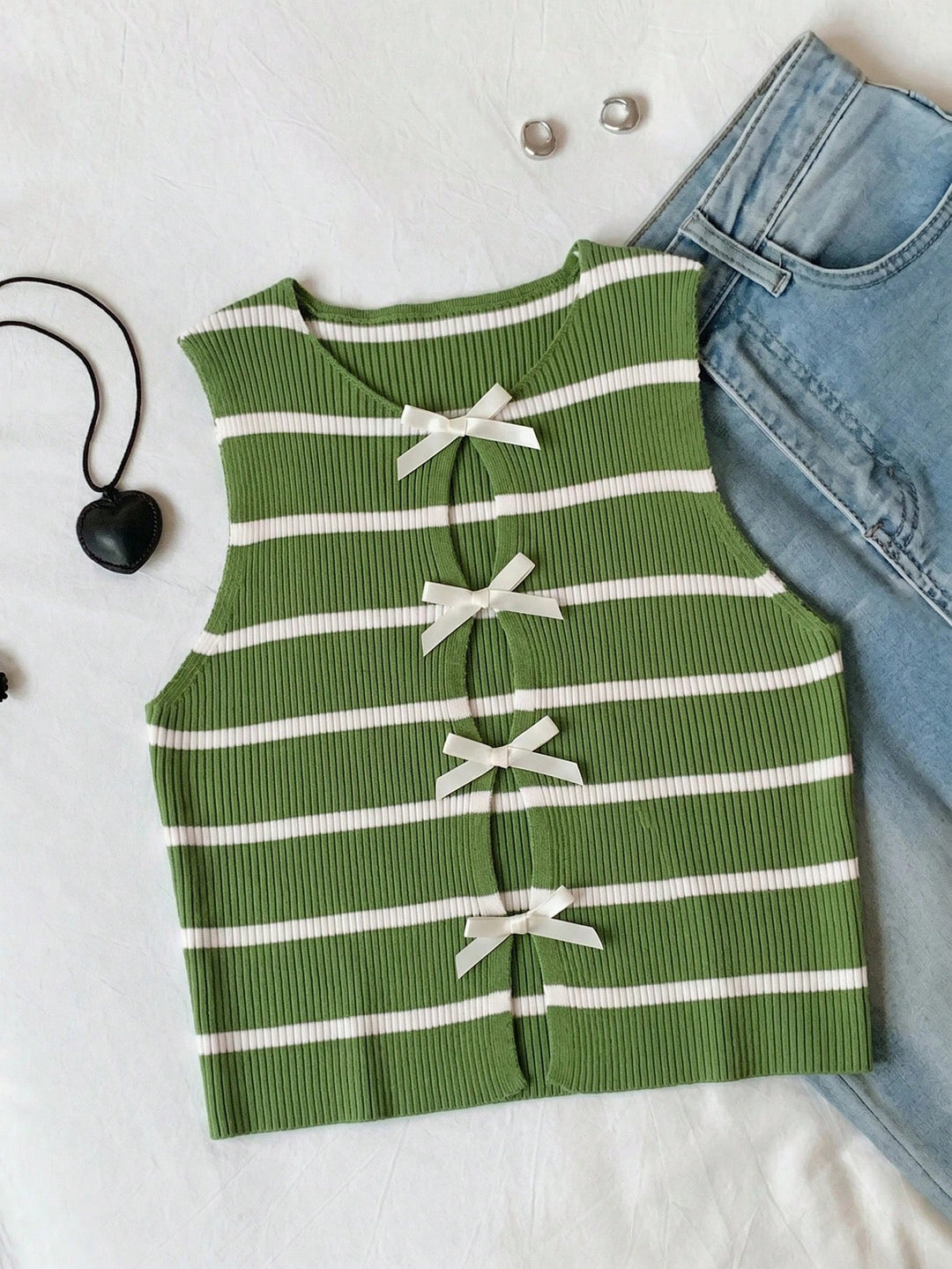 Maiou tricotat SHEIN, verde