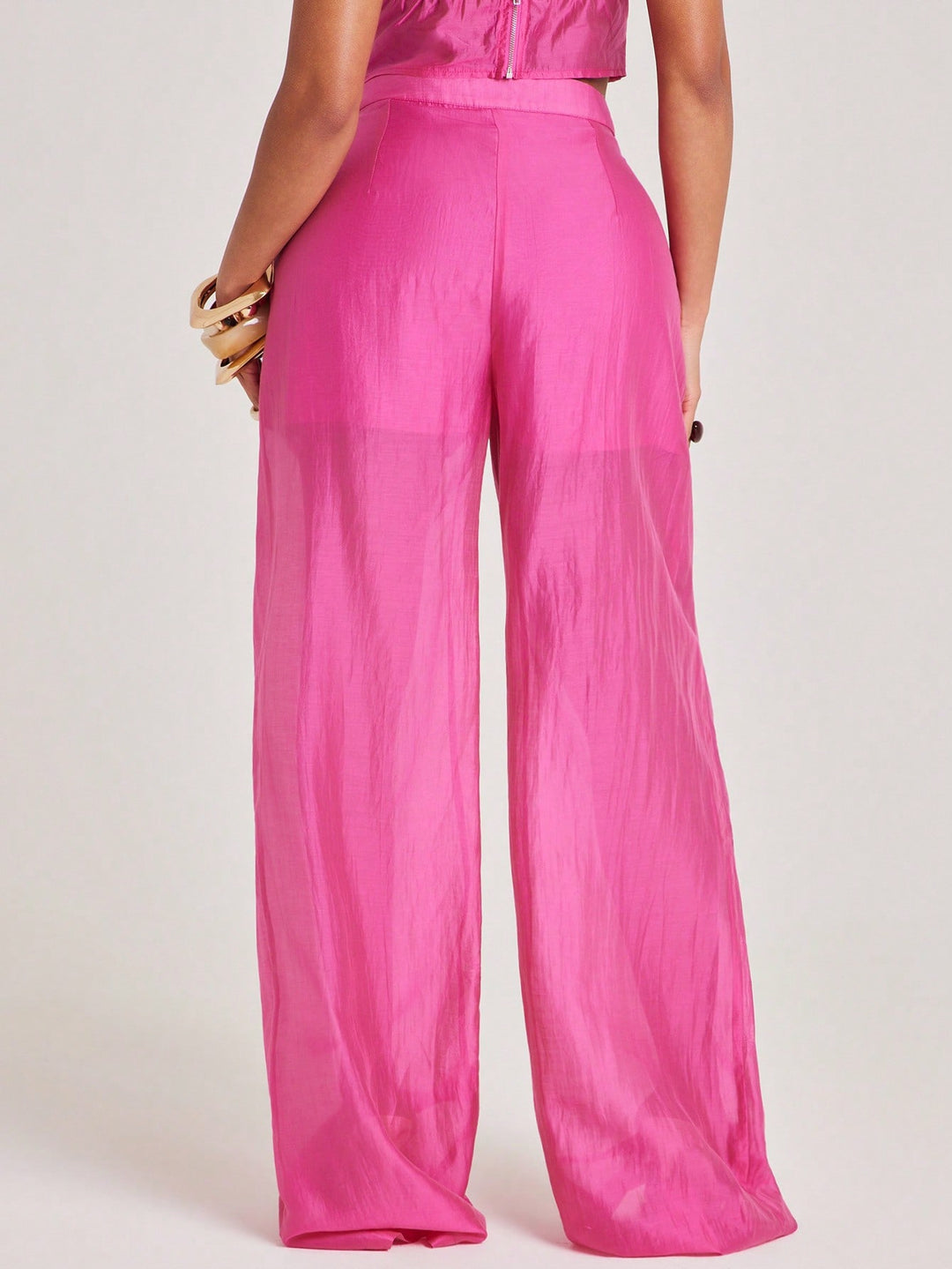 Pantaloni SHEIN, roz