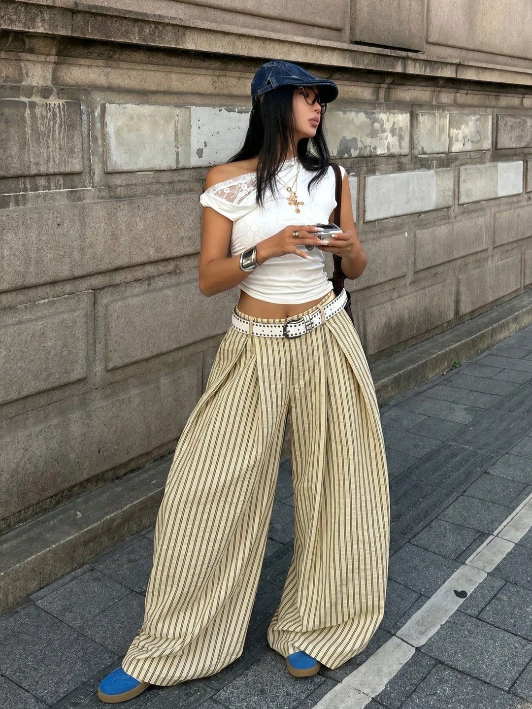 Pantaloni SHEIN, galben