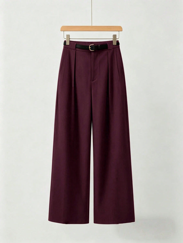 Pantaloni SHEIN, vișiniu