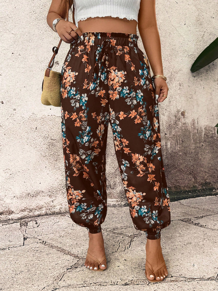 Pantaloni SHEIN, maro