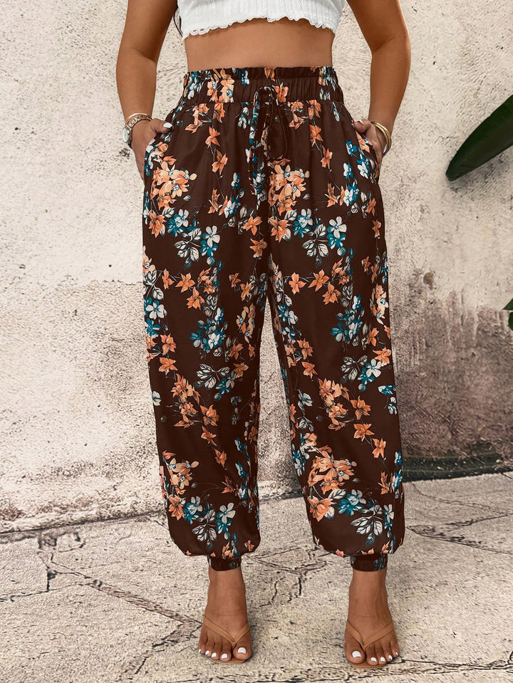 Pantaloni SHEIN, maro