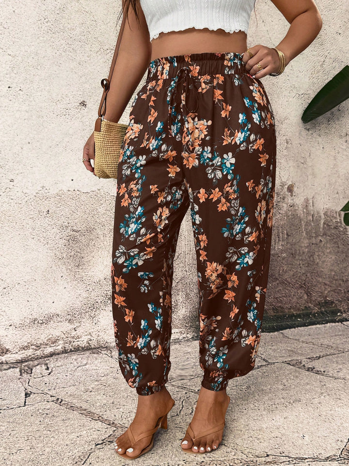 Pantaloni SHEIN, maro