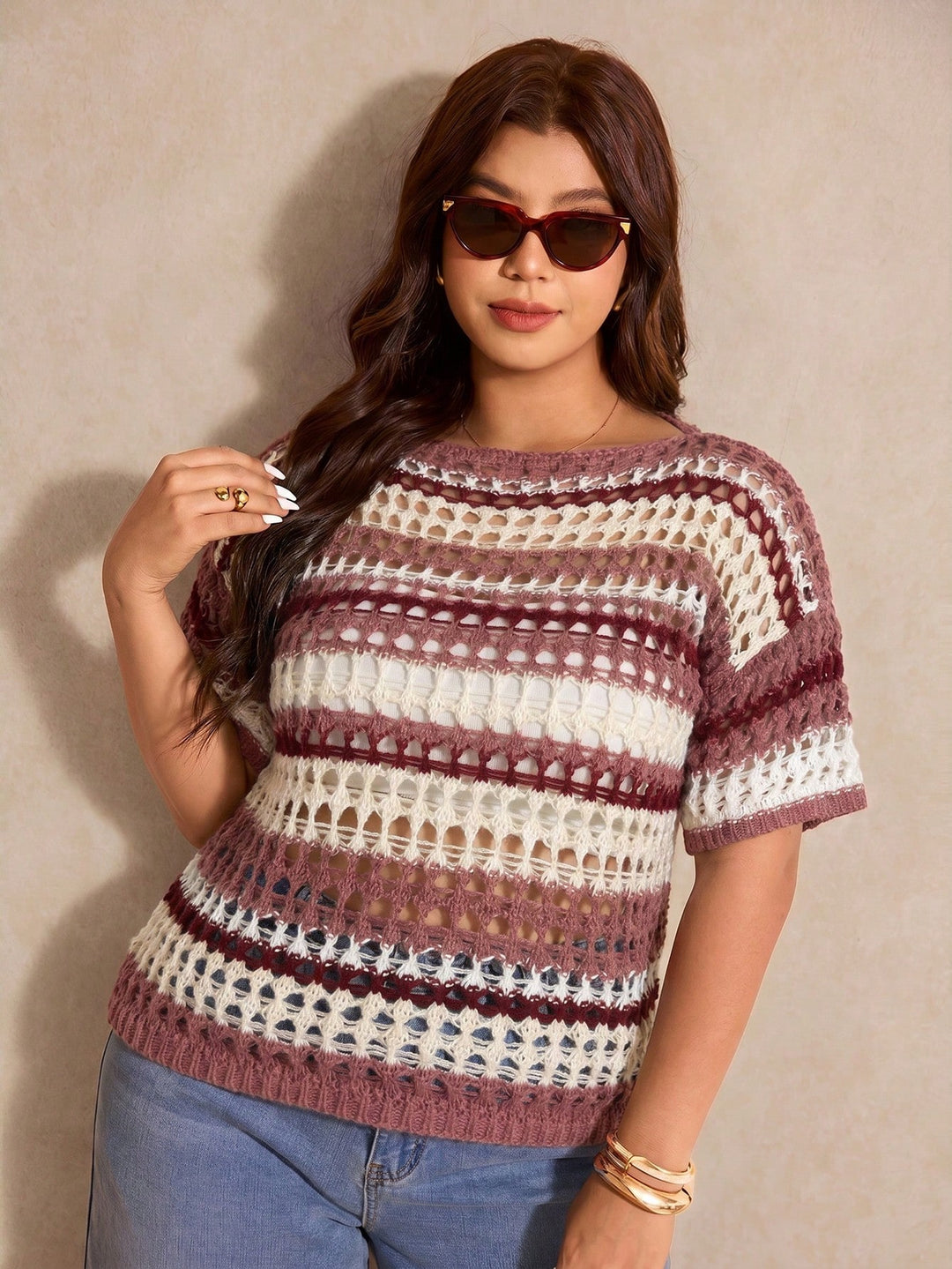 Pulover SHEIN, roz
