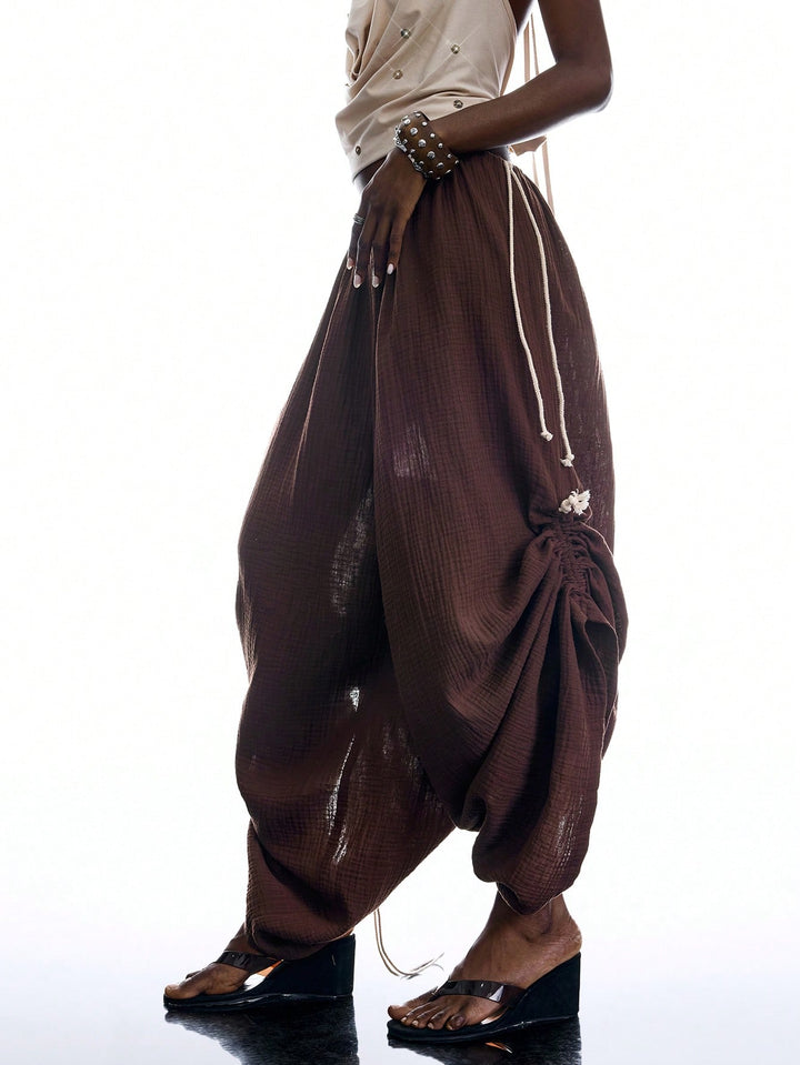 Pantaloni SHEIN, maro