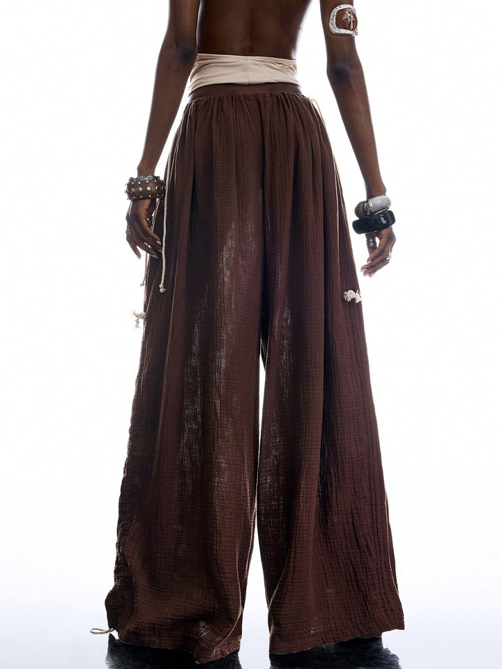 Pantaloni SHEIN, maro